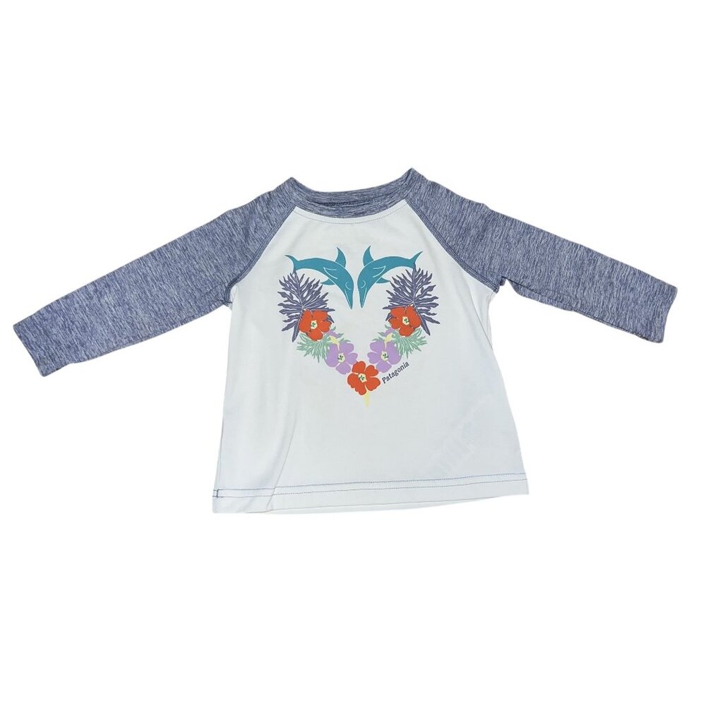 Patagonia Toddler Capilene UV Shirt | Dolphin Print | 6-12 Months